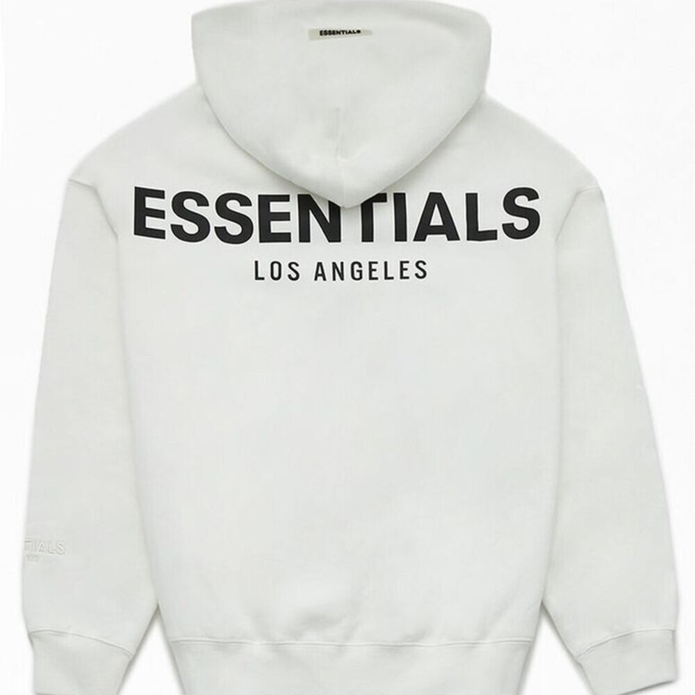 Fear Of God Essentials Los Angeles Hoodie in White